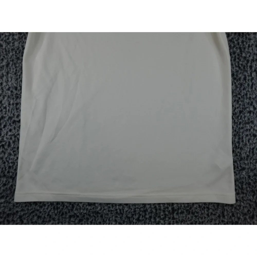 Adidas Mens Performance T-Shirt White Black JC6742 Large Short‎ Sleeve Crew Neck